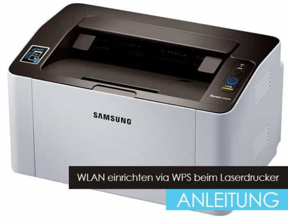 WLAN einrichten via WPS beim Laserdrucker