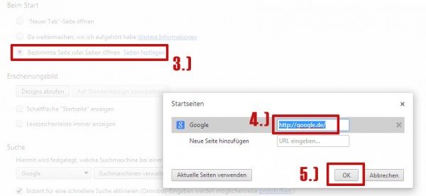Google als Startseite festlegen - Anleitung für Firefox, Chrome und co