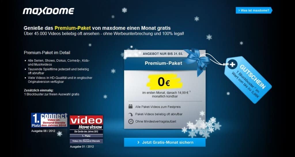 Video on DemandAnbieter im Vergleich Watchever, Lovefilm und MaxdomeGrundlagen Computer