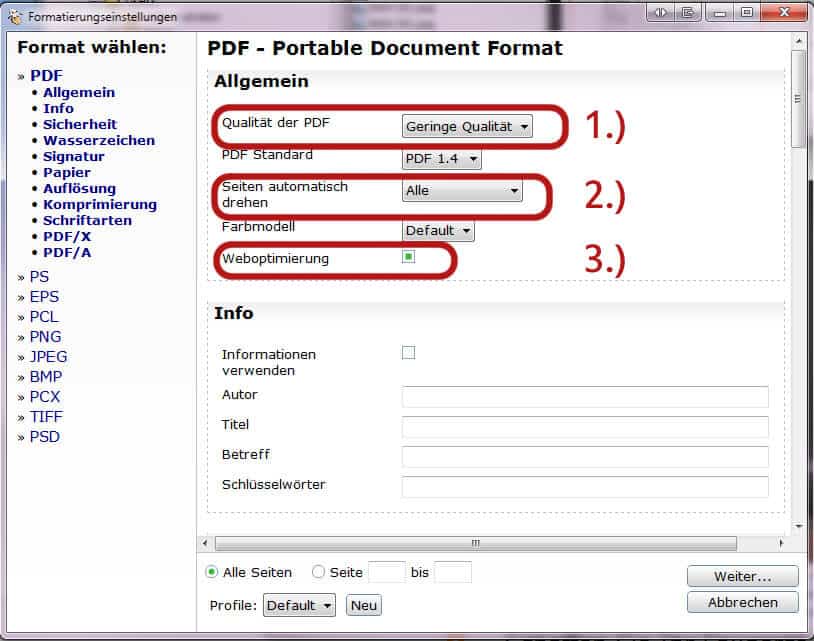 Mehrere JPG in eine PDF umwandeln - Anleitung