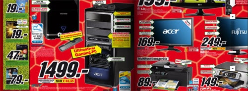 Media Markt: Acer Aspire M7811 Gaming-PC für 1499 Euro