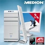Aldi: MEDION P4350 D (MD 8336): Weißes Design Multimedia PC-Komplettpaket