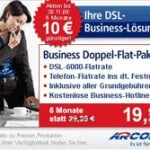 Business Internet: Arcor 6000 Business Doppel-Flat-Paket