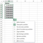 Excel: Datum Autoausfüllen
