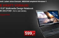 Aldi: MEDION P5612 (MD98390) Multimedia Notebook für 599 EUR