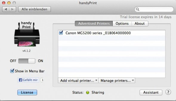 Handyprint - ohne AirPrint drucken