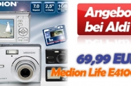 Aldi Medion Life E41000 Digital-Kamera 69,99 EUR Angebot