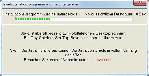 Java Installationsprogramm