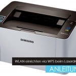 WLAN-Funktion eines Laserdruckers via WPS einrichten