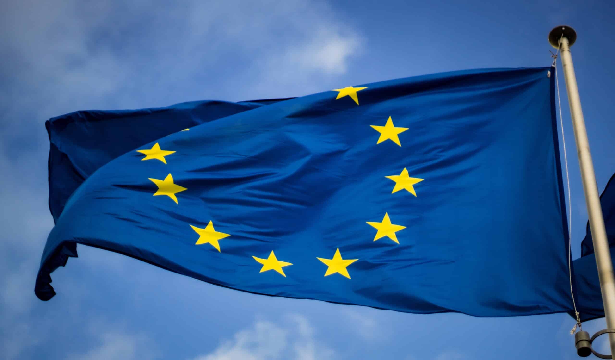 Die Flagge der Europäischen Union (EU)