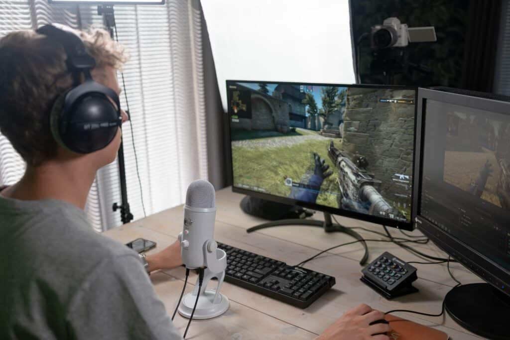 Berufsspieler beim Online-Gaming